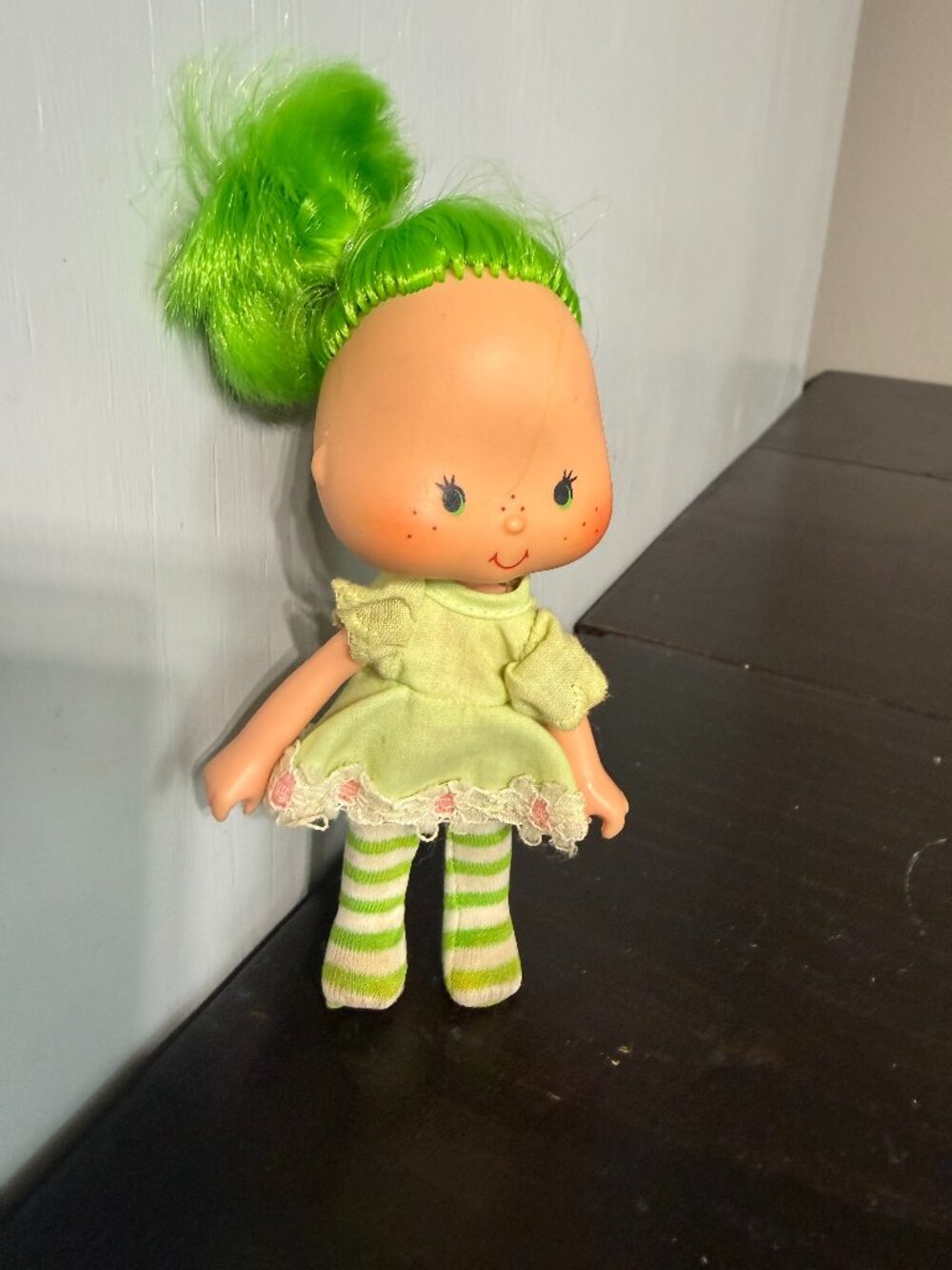 Strawberry Shortcake Lime Chiffon 5" Doll American Greetings 1979 Vintage Green